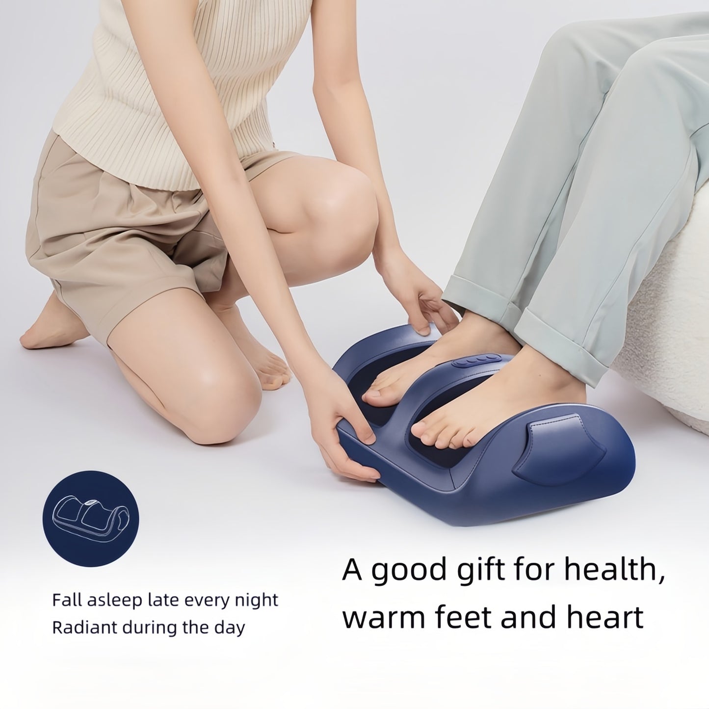 2025 CJ Innovation Foot Massager With Heat 3 Level Intensity Auto Timer Smart Pressure Relief For Home Office