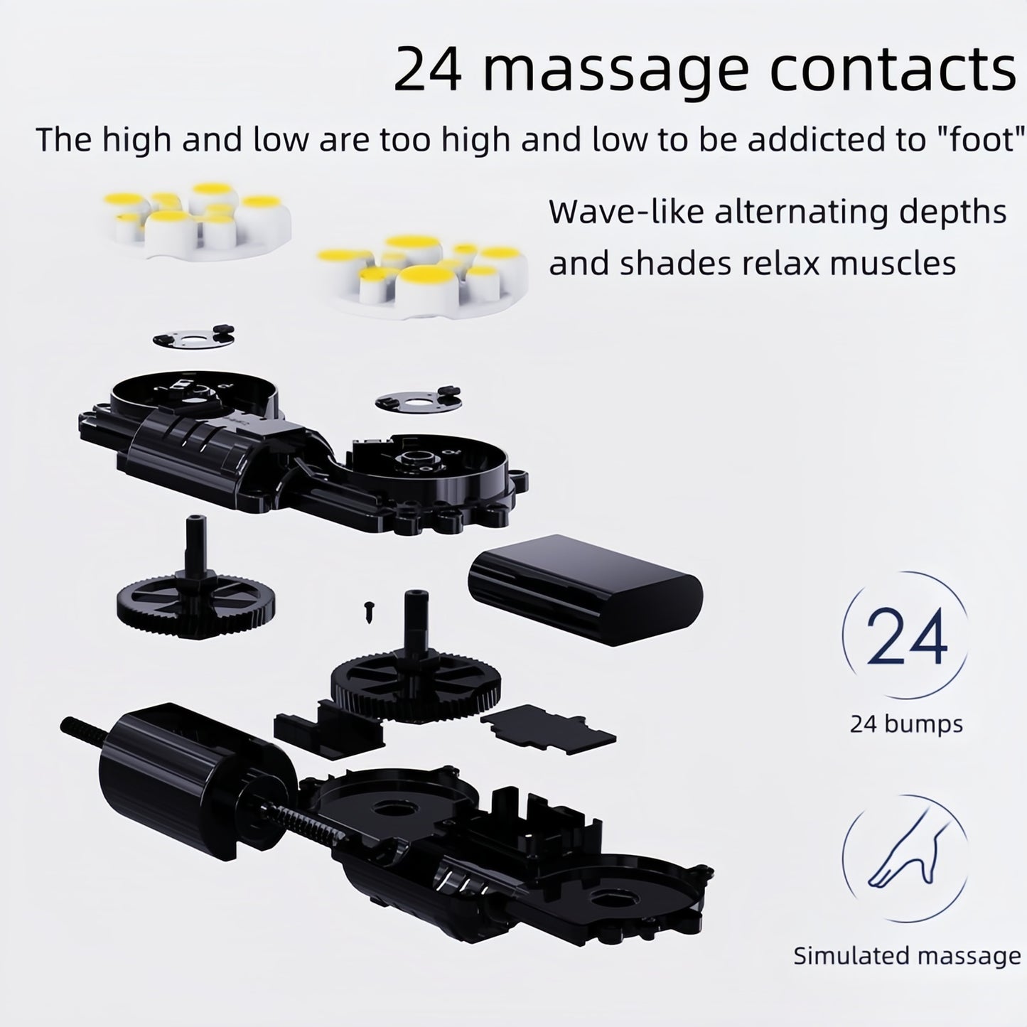 2025 CJ Innovation Foot Massager With Heat 3 Level Intensity Auto Timer Smart Pressure Relief For Home Office