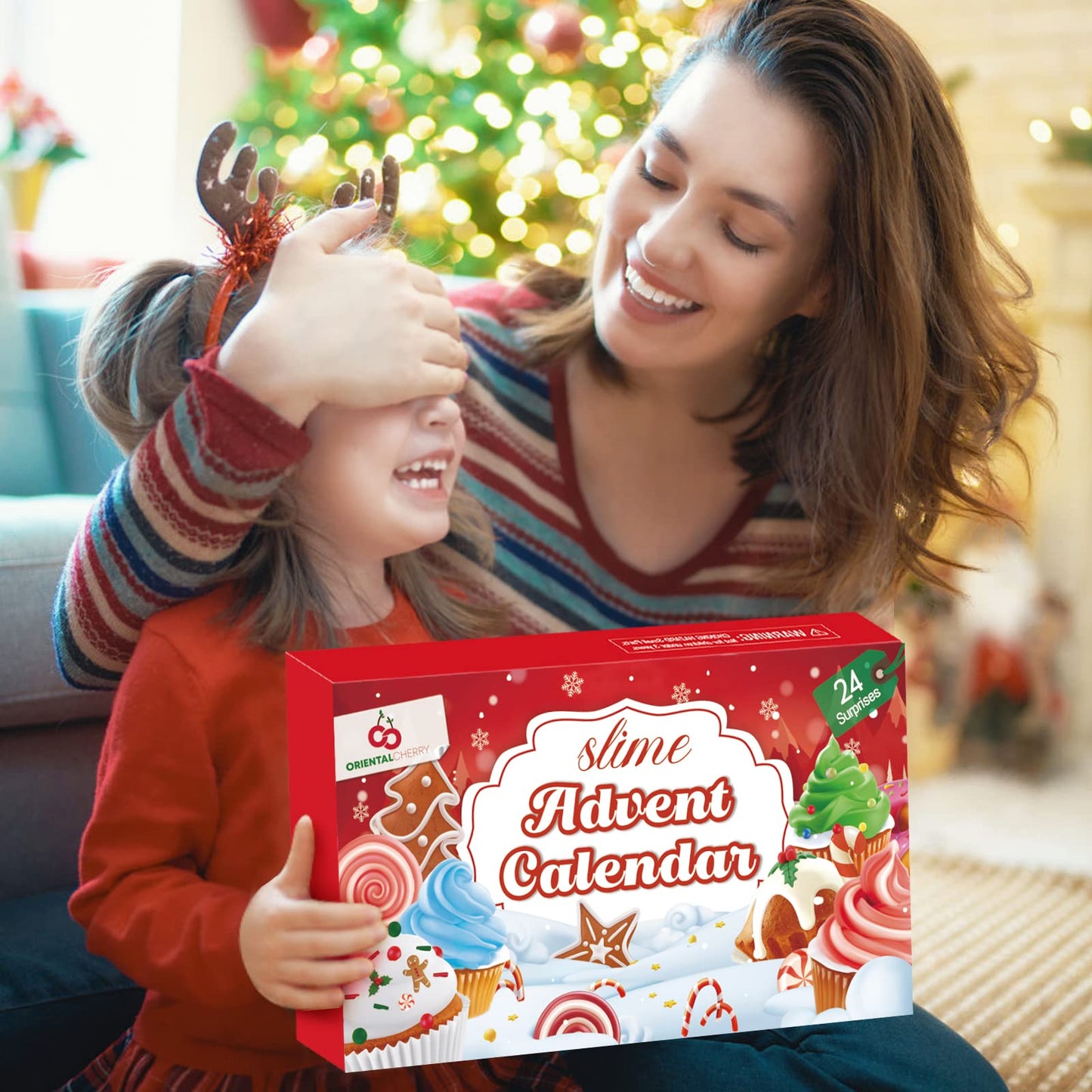 2025 Slime Christmas Countdown Calendar Pinch Music Toy