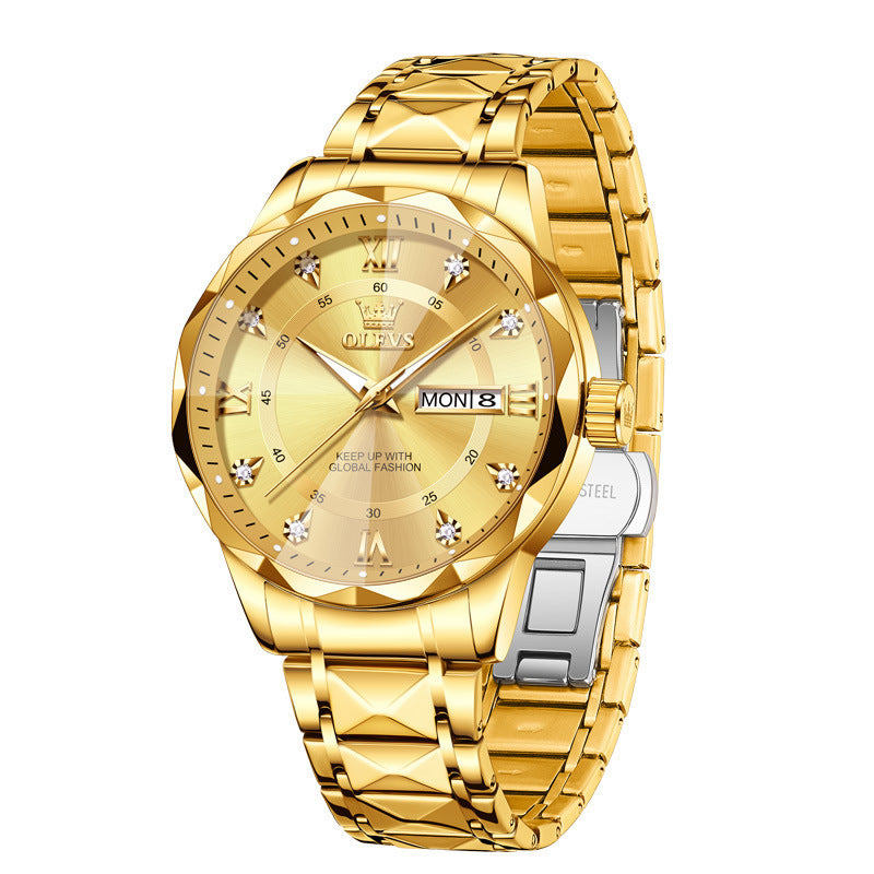 OLEVS Brand 2025 New Men's Luminous Waterproof Business Quartz Watch