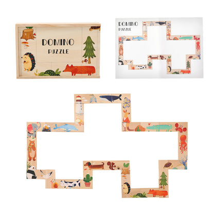 Wooden Children's Animal Puzzle Kids Interactive Educational Toys